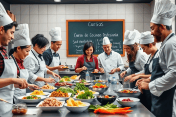 Curso de Cocinero Profesional que transforma amantes de la cocina en chefs altamente capacitados.