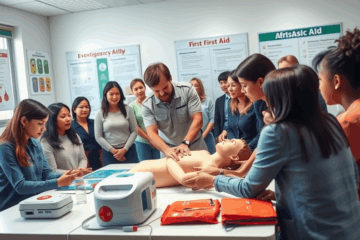 Curso de Primeros Auxilios que enseña técnicas para salvar vidas en emergencias.
