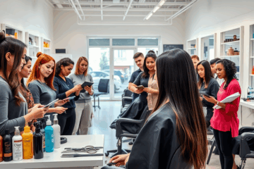 Curso de Peluquería Profesional que enseña técnicas y atención al cliente.