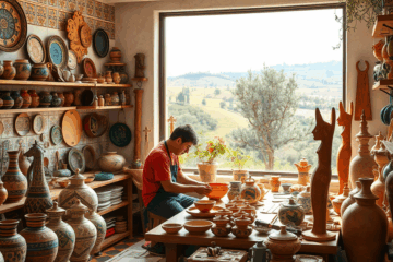 Un grupo de artesanos trabaja en proyectos exclusivos durante una masterclass, utilizando técnicas avanzadas para crear piezas únicas y de alta demanda.