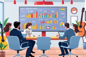 Gráfica ilustrando conceptos de optimización en marketing de performance.