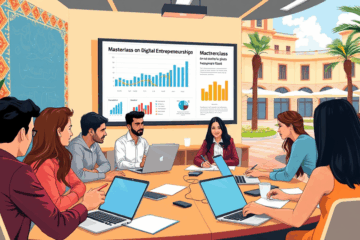 Imagen representativa de una masterclass en emprendimiento digital enfocada en modelos de negocio rentables.
