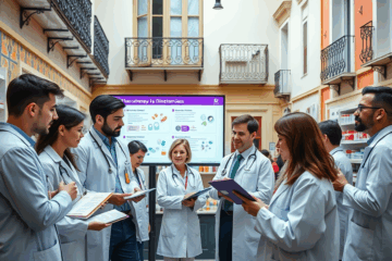 Imagen representativa de un farmacéutico brindando servicios clínicos avanzados.