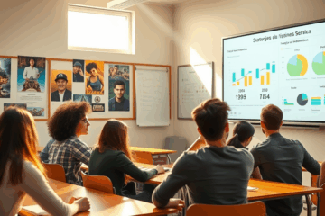 Imagen de estudiantes participando en un curso sobre estrategias de monetización para juegos digitales.