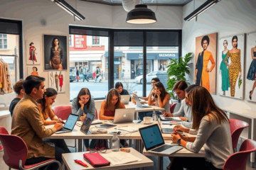 Imagen destacada del Curso Elite de Técnico en Moda: Estrategias para Alta Monetización, mostrando a estudiantes aprendiendo técnicas avanzadas de moda.