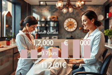 Mujer profesional realiza depilación en un salón, destacando la oportunidad de buenos salarios tras completar el curso de Depilación Profesional de DepilaFácil.