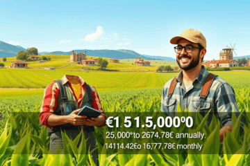 Imagen de un técnico en agropecuaria trabajando en el campo