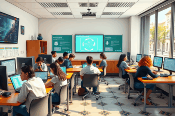 Imagen representando el curso avanzado de informática básica ofrecido por InfoStart Cursos, destacando la especialización en habilidades tecnológicas.
